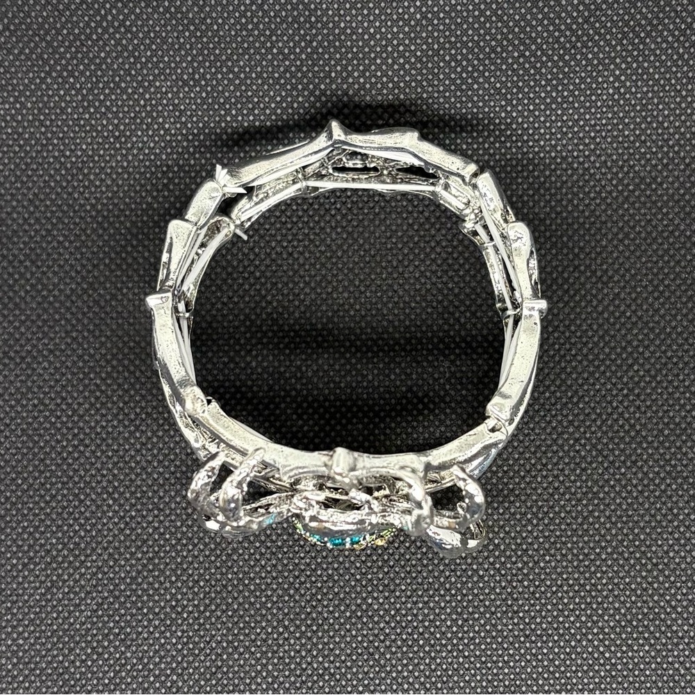 Statement Spicer Web Cuff Bracelet | Crystal Rhinestone | Halloween Gothcore - Picture 7 of 7